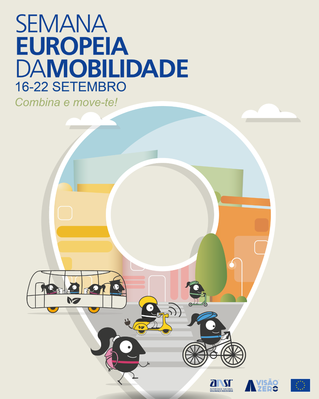 Semana Europeia da Mobilidade, 16 a 22 de setembro — Combina e move-te!